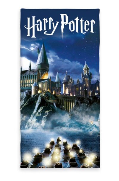 Herding: Harry Potter Velours-Handtuch Blau 70 x 140 cm