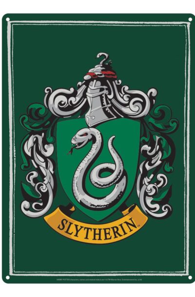 Half Moon Bay: Harry Potter Blechschild Slytherin 21 x 15 cm