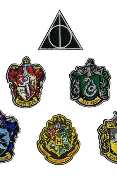 Cinereplicas: Harry Potter Aufnäher 6er-Pack Hauswappen