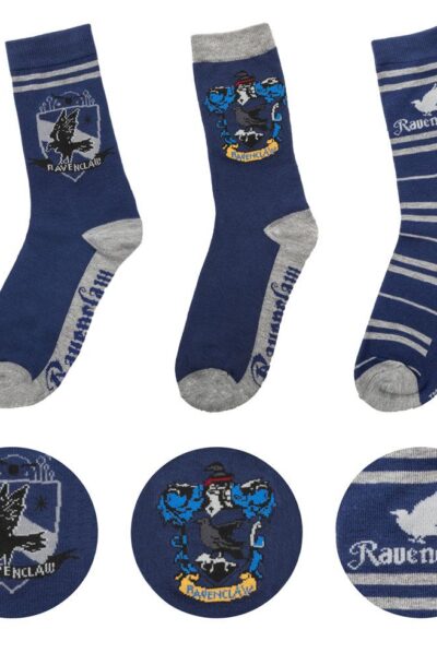 Cinereplicas: Harry Potter Socken 3er-Pack Ravenclaw