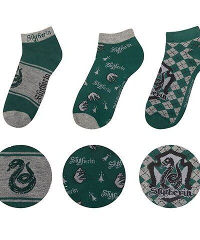 Cinereplicas: Harry Potter Knöchelsocken 3er-Pack Slytherin