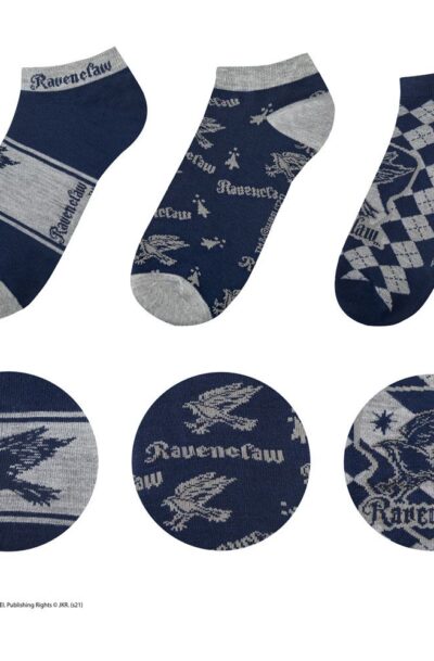 Cinereplicas: Harry Potter Knöchelsocken 3er-Pack Ravenclaw