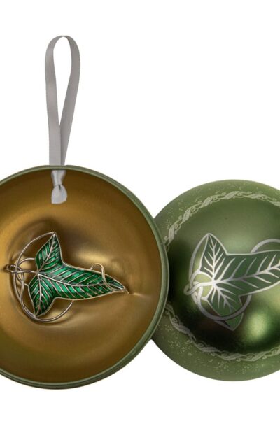 Cinereplicas: Herr der Herr der Ringe Christbaumschmuck mit Brosche Lorien Leaf