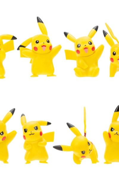 Jazwares: Pokémon Battle Feature Vinyl Figuren 8er Set Pikachu 5 cm