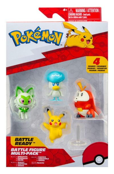 Jazwares: Pokémon Gen IX Battle Figure Set Figuren 4er-Pack
