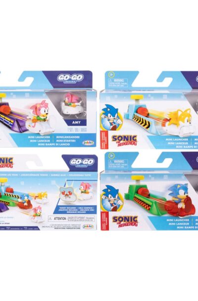Jakks Pacific: Sonic – The Hedgehog Go Go Racers Fahrzeuge Mini Abschussrampen Sortiment (4)