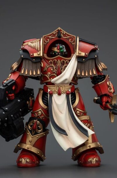 Joy Toy (CN): Warhammer The Horus Heresy Actionfigur 1/18 Blood Angels Crimson Paladins Squad Crimson Paladin with Iliastus Assault Cannon 14 cm