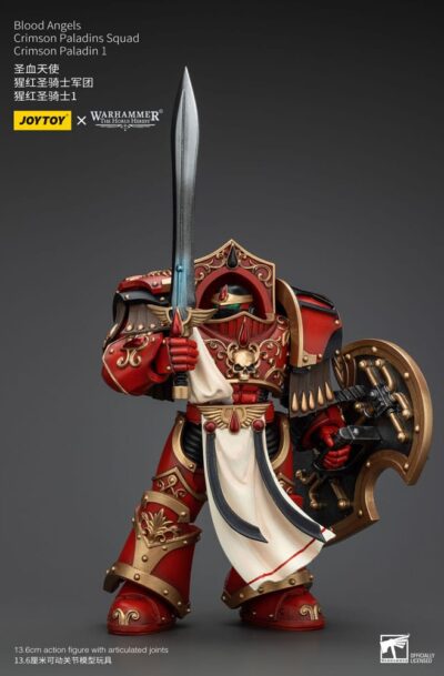 Joy Toy (CN): Warhammer The Horus Heresy Actionfigur 1/18 Blood Angels Crimson Paladins Squad Crimson Paladin 1 14 cm