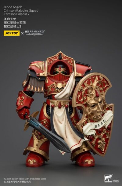 Joy Toy (CN): Warhammer The Horus Heresy Actionfigur 1/18 Blood Angels Crimson Paladins Squad Crimson Paladin 2 14 cm