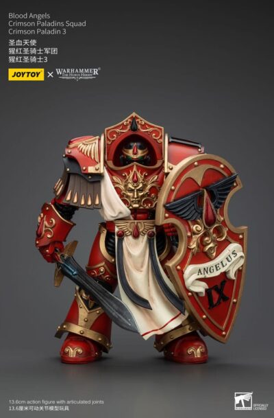 Joy Toy (CN): Warhammer The Horus Heresy Actionfigur 1/18 Blood Angels Crimson Paladins Squad Crimson Paladin 3 14 cm