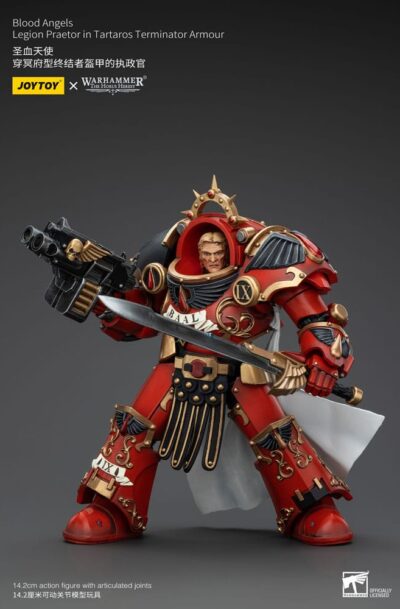 Joy Toy (CN): Warhammer The Horus Heresy Actionfigur 1/18 Blood Angels Legion Praetor in Tartaros Terminator Armour 14 cm