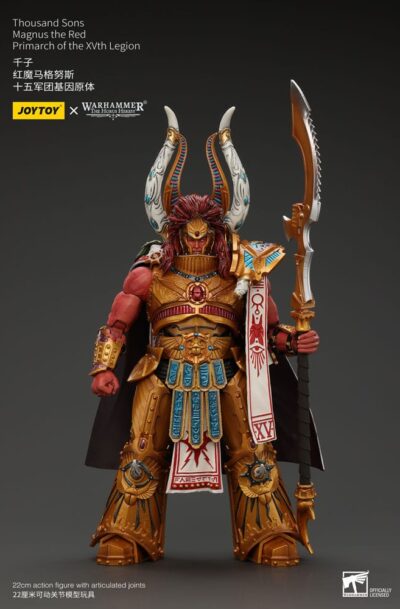 Joy Toy (CN): Warhammer The Horus Heresy Actionfigur 1/18 Thousand sons Magnus the Red Primarch of the XVth Legion 12 cm