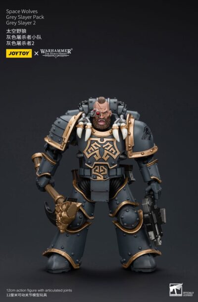 Joy Toy (CN): Warhammer The Horus Heresy Actionfigur 1/18 Space Wolves Grey Slayer Pack Grey Slayer 2 12 cm