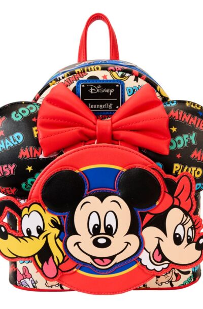 Loungefly: Disney by Loungefly Rucksack & Haarreif Set Mickey & Friends