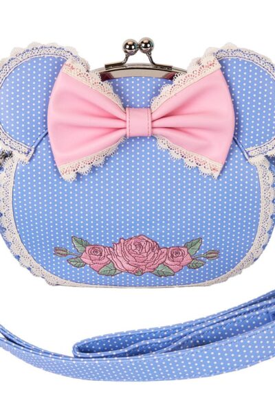 Loungefly: Disney by Loungefly Umhängetasche Minnie Floral and Lace Kisslock