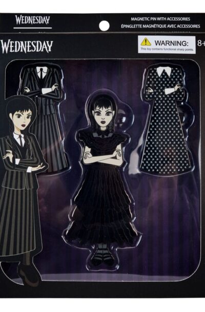 Loungefly: Wednesday by Loungefly Pin Ansteck-Pins 4er-Set Wednesday Addams Paper Doll 3 cm