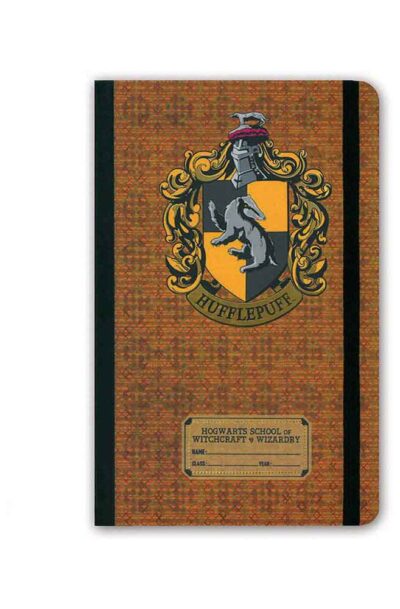 Logoshirt: Harry Potter Notizbuch Hufflepuff Logo
