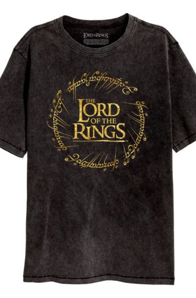 Heroes Inc: Herr der Ringe T-Shirt Gold Foil Logo Grösse XL