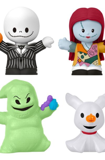 Mattel: Nightmare Before Christmas Fisher-Price Little People Collector Minifiguren 4er-Pack 7 cm