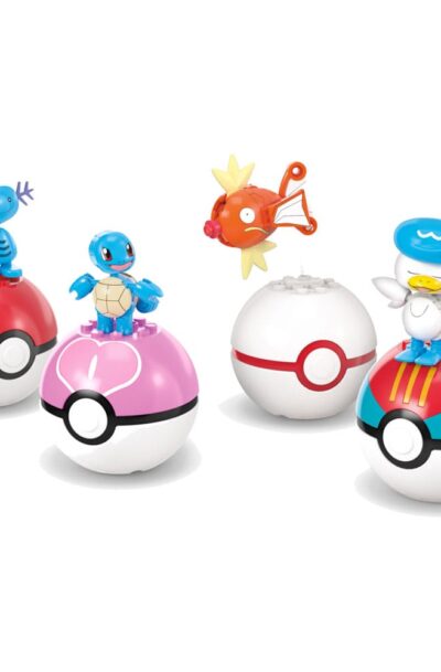 Mattel: Pokémon MEGA Bauset 4 Wasser-Typ Pokémon Set