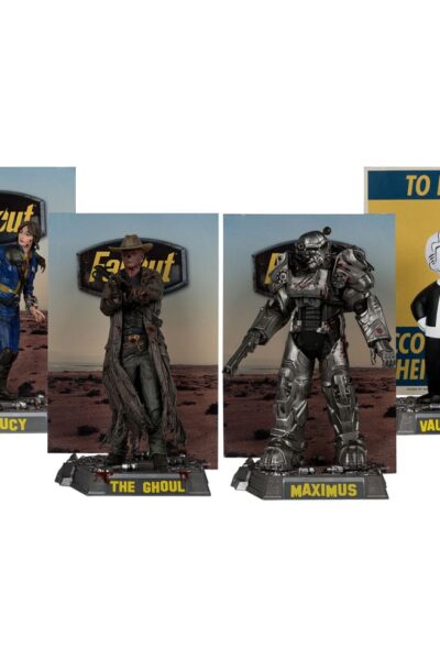 McFarlane Toys: Fallout Movie Maniacs PVC Statuen 4er-Pack Lucy, Maximus, The Ghoul & Vault Boy 15 cm