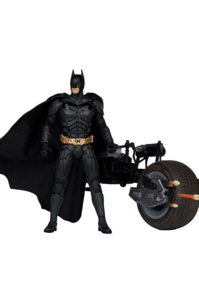 McFarlane Toys: The Dark Knight DC Multiverse Actionfigur mit Fahrzeug Batman & The Batpod 18 cm