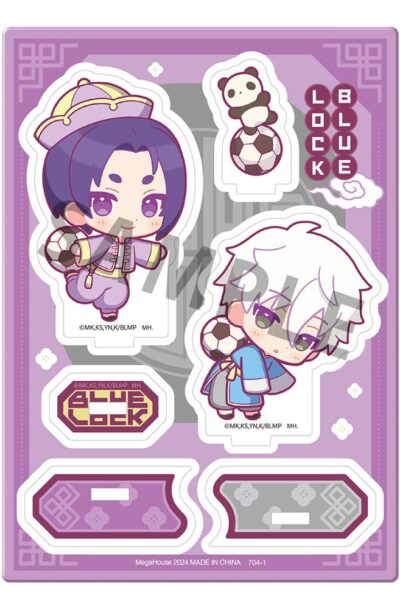 Blue Lock The Movie Acryl Stand Buddycolle Episode Nagi A: Seishiro Nagi & Reo Mikage Panda ver. 14 cm
