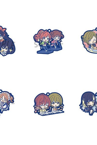 Megahouse: The Idolmaster Shiny Colors Gummi-Anhänger Vol. 2 6 cm Sortiment Buddy Collection (6)