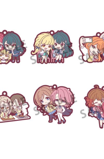 Megahouse: Idolmaster Rubber Mascot Buddycolle Gummi-Anhänger Gakuen 7 cm Sortiment (6)