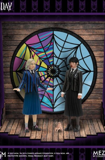 Mezco Toys: Wednesday 5 Points Figuren Wednesday & Enid Boxed Set 10 cm