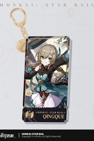 Honkai: Star Rail Charakter Acryl Schlüsselanhänger Qingque 9 cm