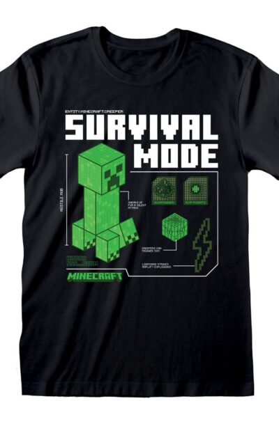 Heroes Inc: Minecraft T-Shirt Survival  Grösse M