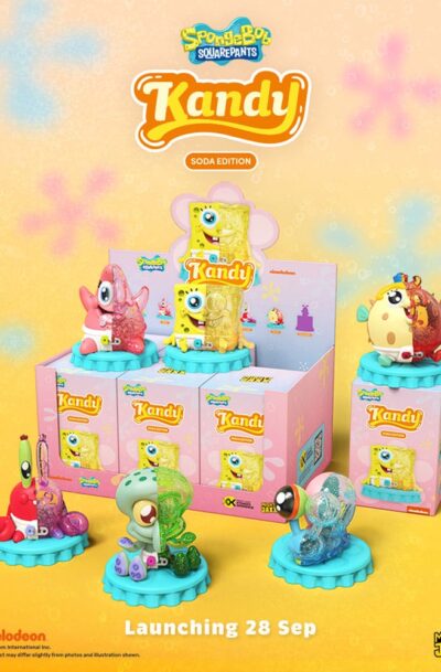Mighty Jaxx: Spongebob Schwammkopf Blind Box Kandy x Jason Freeny Collection Spongebob (Soda Edition) Display (6)