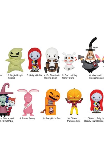 Monogram Int.: Nightmare before Christmas 3D PVC-Taschenanhänger Series 5 Display (24)