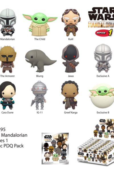 Monogram Int.: Star Wars 3D PVC-Taschenanhänger Mandalorians Series 1 Display (24)