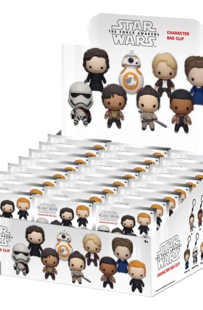 Star Wars: Das Erwachen der Macht 3D PVC-Taschenanhänger Display (24)