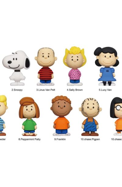 Monogram Int.: Peanuts 3D PVC-Taschenanhänger Snoopy Series 1 Display (24)
