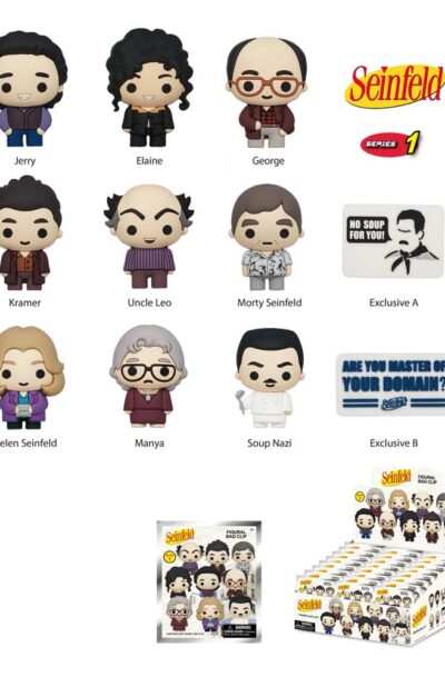 Monogram Int.: Seinfeld 3D PVC-Taschenanhänger Series 01 Display (24)