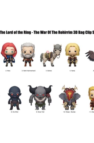 Herr der Ringe: Die Schlacht der Rohirrim 3D PVC-Taschenanhänger Display (24)