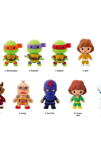 Monogram Int.: Teenage Mutant Ninja Turtles 3D PVC-Taschenanhänger Series 1 Display (24)