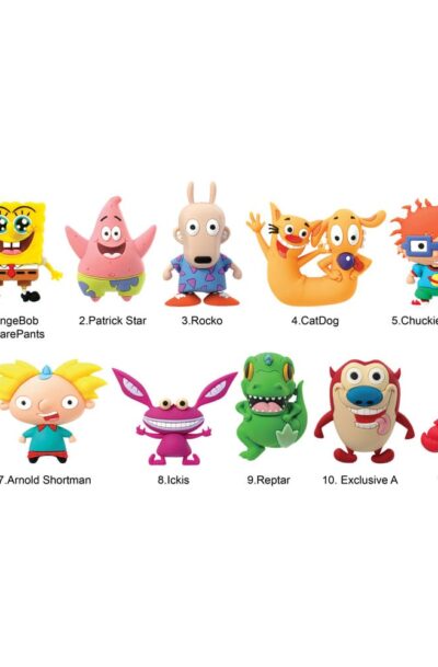 Monogram Int.: Nickelodeon Classics 3D PVC-Taschenanhänger Series 1 Display (24)