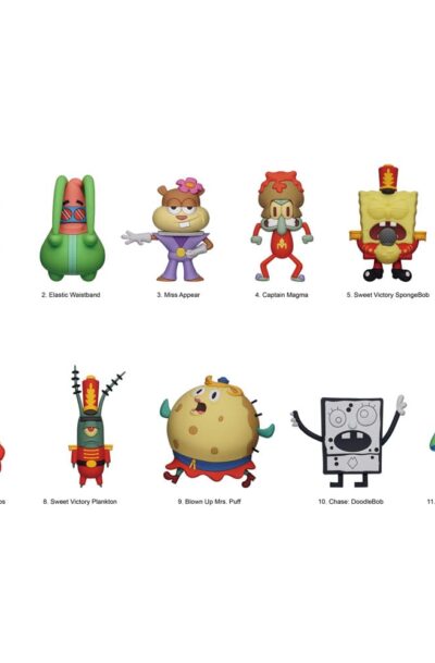 Monogram Int.: SpongeBob Schwammkopf 3D PVC-Taschenanhänger Series 6 Display (24)