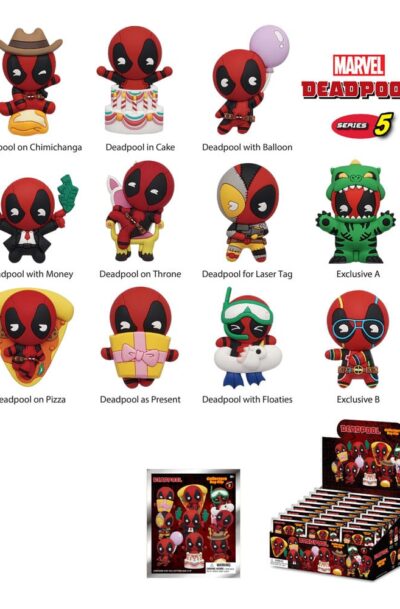 Monogram Int.: Deadpool 3D PVC-Taschenanhänger Series 5 Display (24)