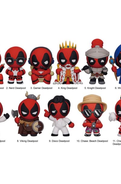 Monogram Int.: Marvel 3D PVC-Taschenanhänger Deadpool Series 6 Display (24)