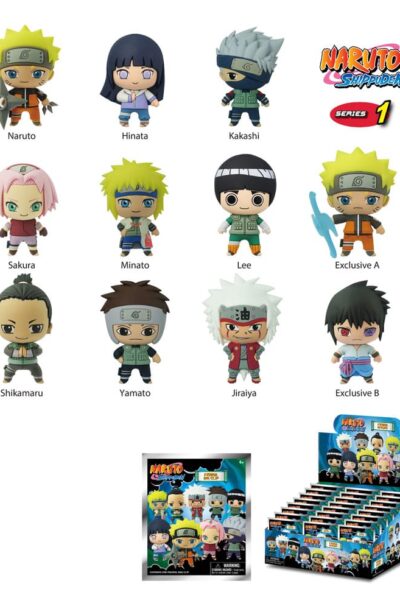 Monogram Int.: Naruto Shippuden 3D PVC-Taschenanhänger Series 01 Display (24)
