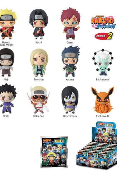 Monogram Int.: Naruto Shippuden PVC-Taschenanhänger Series 2 Display (24)