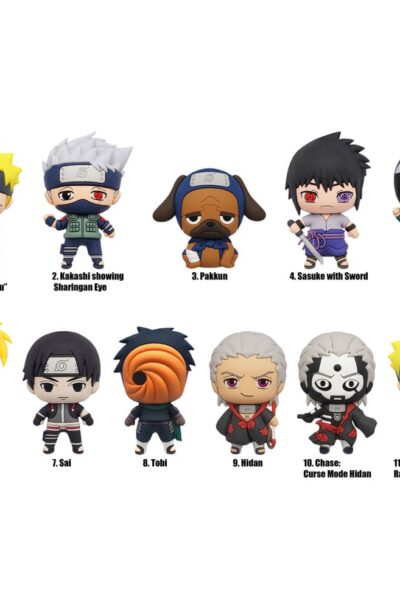 Monogram Int.: Naruto Shippuden 3D PVC-Taschenanhänger Series 3 Display (24)