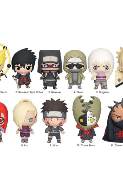Monogram Int.: Naruto Shippuden 3D PVC-Taschenanhänger Series 4 Display (24)