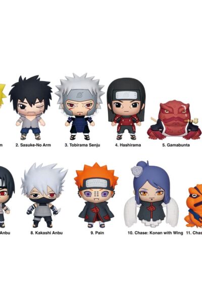 Monogram Int.: Naruto Shippuden 3D PVC-Taschenanhänger Series 5 Display (24)
