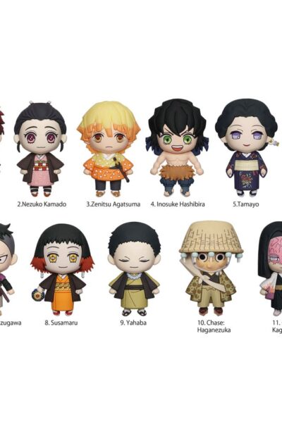 Demon Slayer: Kimetsu no Yaiba 3D PVC-Taschenanhänger Series 3 Display (24)
